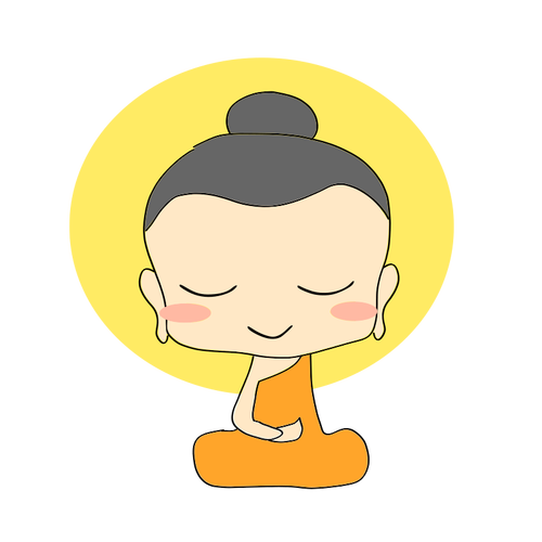 Malý buddha dívka vektor