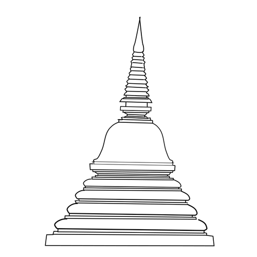 Vector de structure bouddhiste