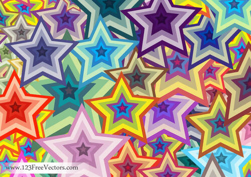 Colorful stars wallpaper