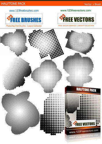 Paket grafis halftone