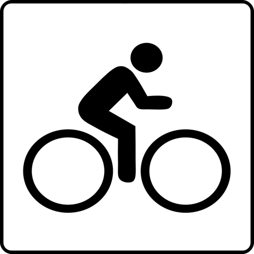 Disegno del ciclismo segno disponibili strutture vettoriale