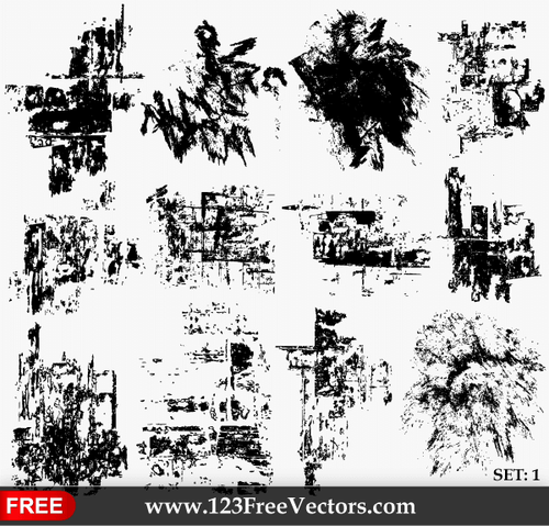 Grunge texturi Vector Pack