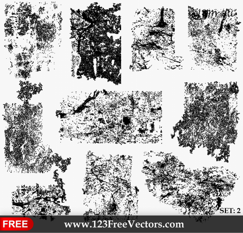 Grunge Textures vectorielles Pack