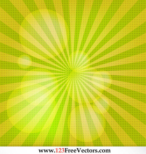 Verdes y amarillos rayas radiales