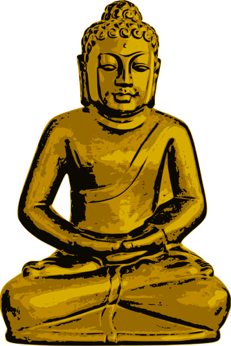 Disegno del Golden Buddha vettoriale