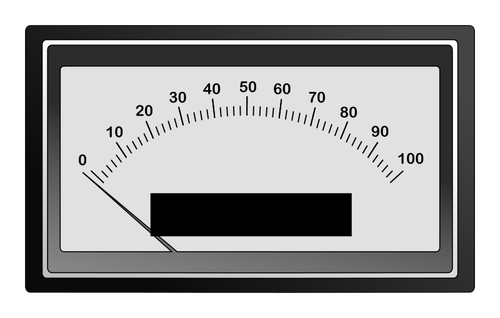 Strom-Stärke Meter Vektor Clip an