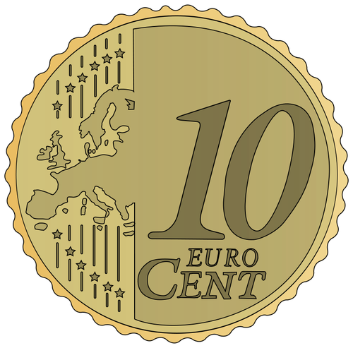 Imagine vectorială de 10 Euro cent