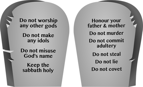Dieci comandamenti immagine