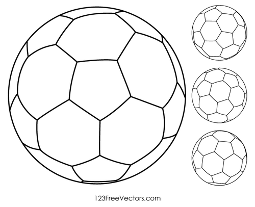 Contorno de bola de futebol