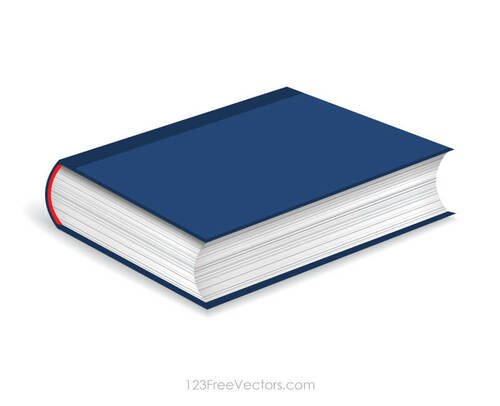 Livro com capa azul