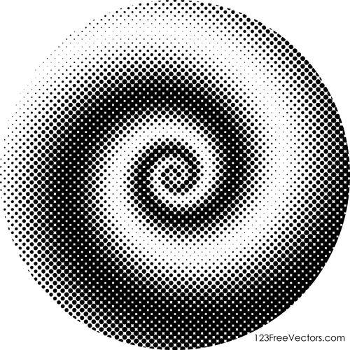 Spiral Halftone pola