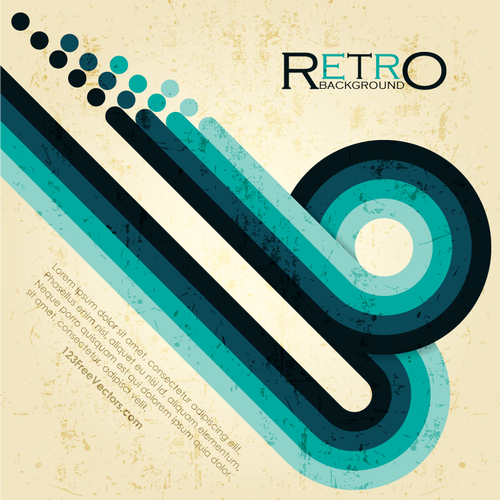 Design retrò blu