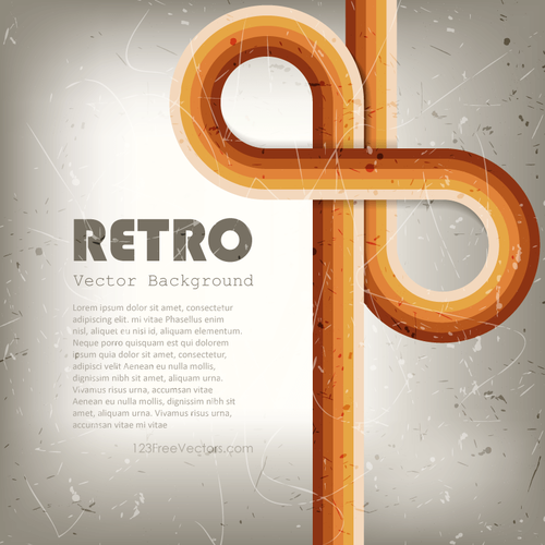 Retro-Linien abstrakt