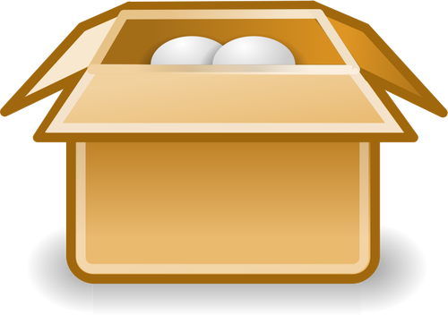 Opakowania box ikona wektor clipart