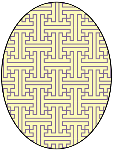 Cercle avec motif jaune