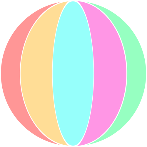 Vector illustration of beach ball