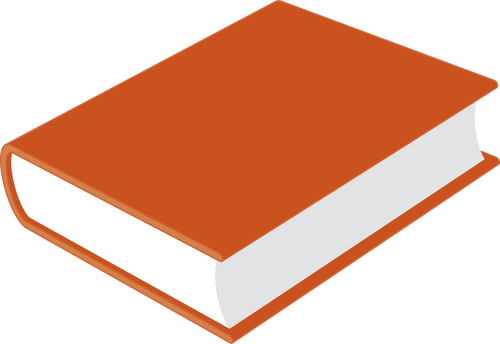 Thick red book vector illustration