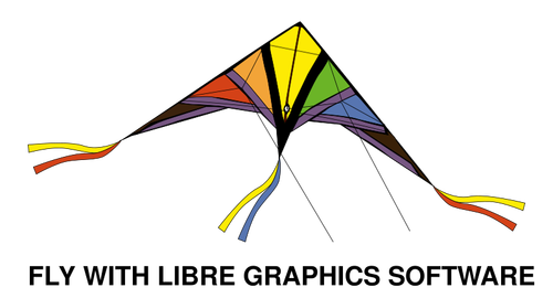 Kleurrijke kite