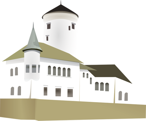 Weiße Burg Vektor-ClipArt