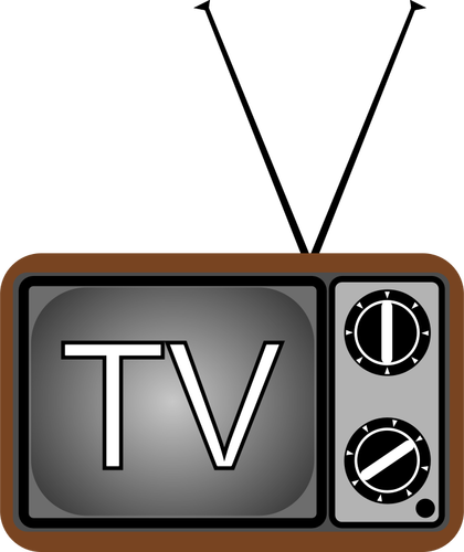 Old TV set vector illustration