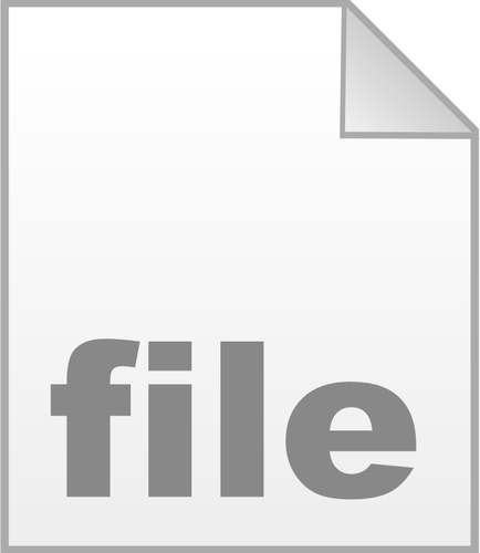 खाली यूनिक्स फ़ाइल चिह्न वेक्टर क्लिप आर्ट