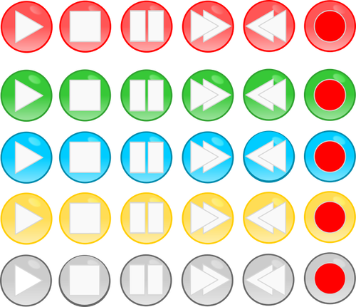 矢量图像的媒体播放器按钮