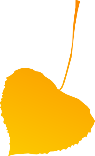 Gelbe Herbst-Leaf-Vektor Zeichnung
