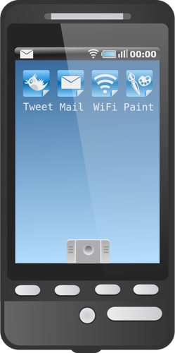 האיור וקטורית טלפון אנדרואיד