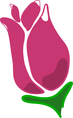 Astratto clipart vettoriali rosa rosa