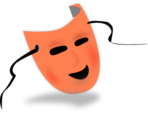 Illustrazione vettoriale di Halloween Maschera di colore