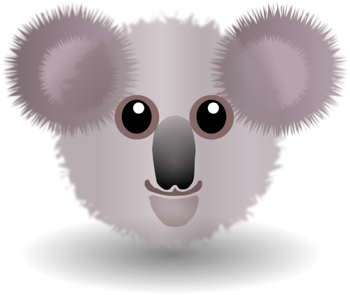 Testa di orso carino koala vector ClipArt