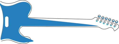 Gráficos de vetor de guitarra azul