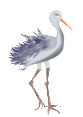 Illustration vectorielle de la cigogne