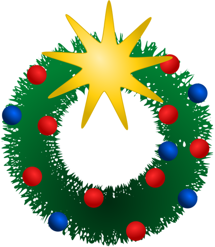 Festive Wreath Vector