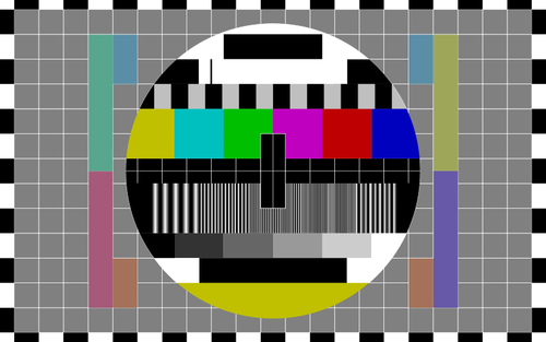 TV test scherm vectorillustratie