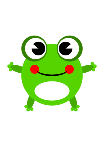 矢量图像的一只青蛙