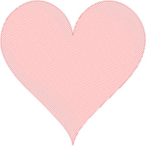 Immagine vettoriale cuore rosa