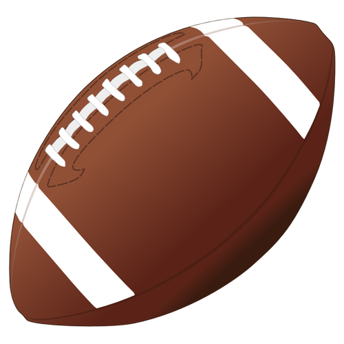 US-amerikanischer American-Football-Ball-Vektor-Bild