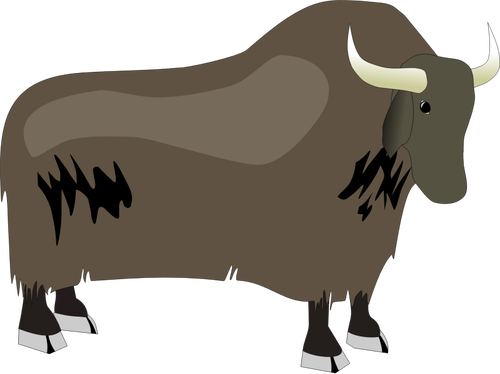 Yak vector illustrasjon