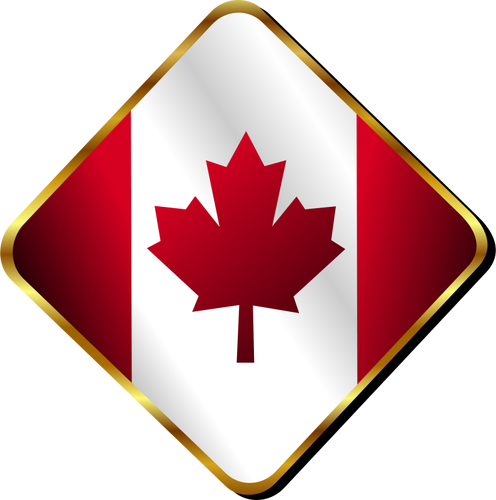 Immagine vettoriale distintivo canadese