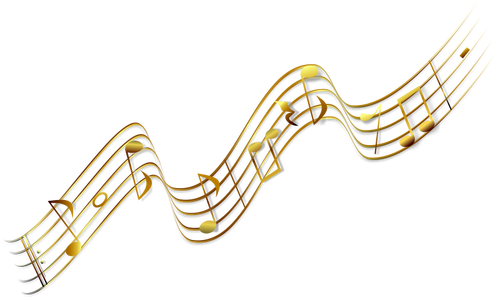 Müzik notaları illüstrasyon vektör