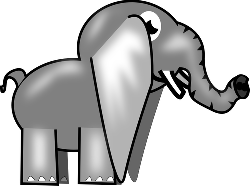 Imagen de un elefante gris