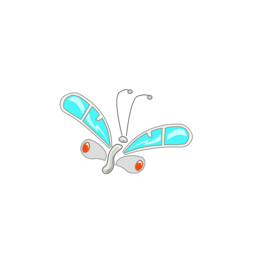 Tegneserie vektor bilde av sommerfugl