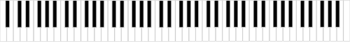 image vectorielle de clavier de piano 88 touches