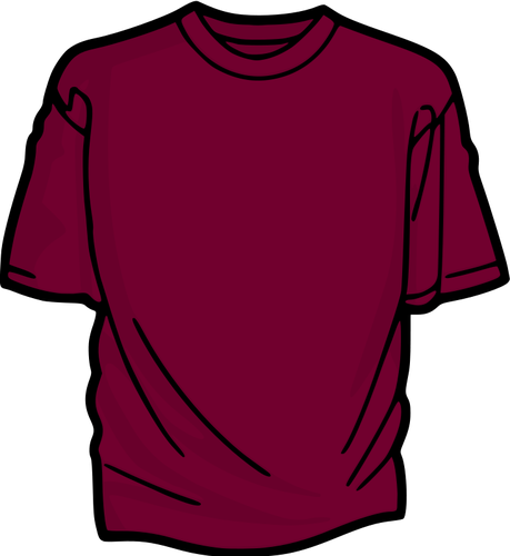बैंगनी टी शर्ट वेक्टर छवि