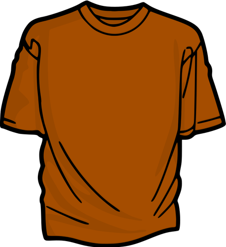 Orange T-shirt-Vektor-ClipArt