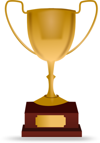 Racing trophy vector illustration