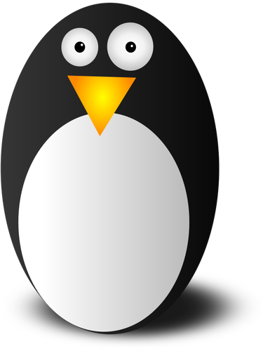 Schwarz / weiß-Tux-Bild