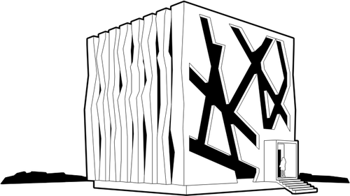 Vektor-Bild von Cube-Haus