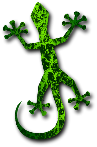 Groene hagedis vector illustraties